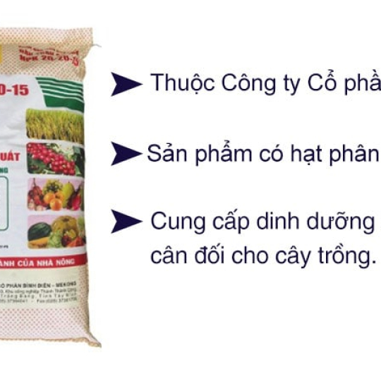 Phân Bón NPK 20-20-15 Đầu Trâu Bao 50kg